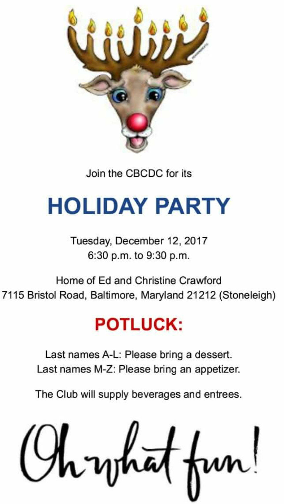 Holiday Party
      Invitation