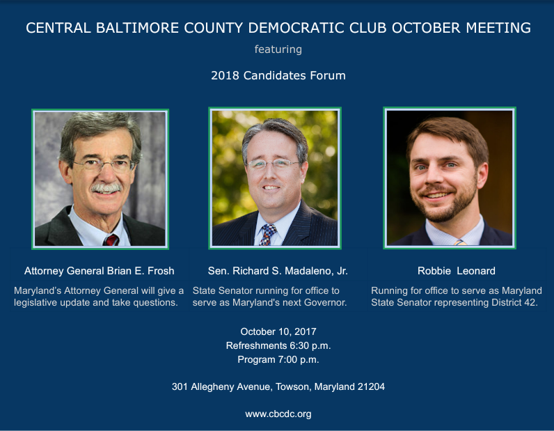 October Meeting
      Announcement