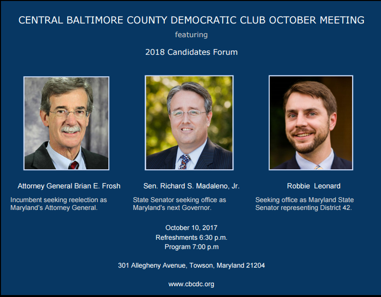 October Meeting
      Announcement